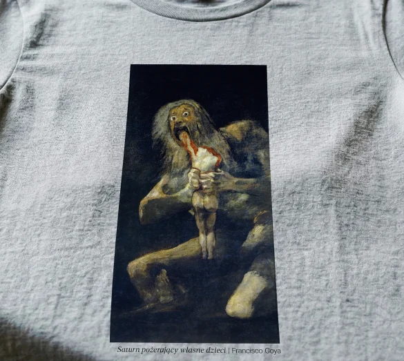 Koszulka z nadrukiem Saturn pożerający własne dzieci Francisco Goya
