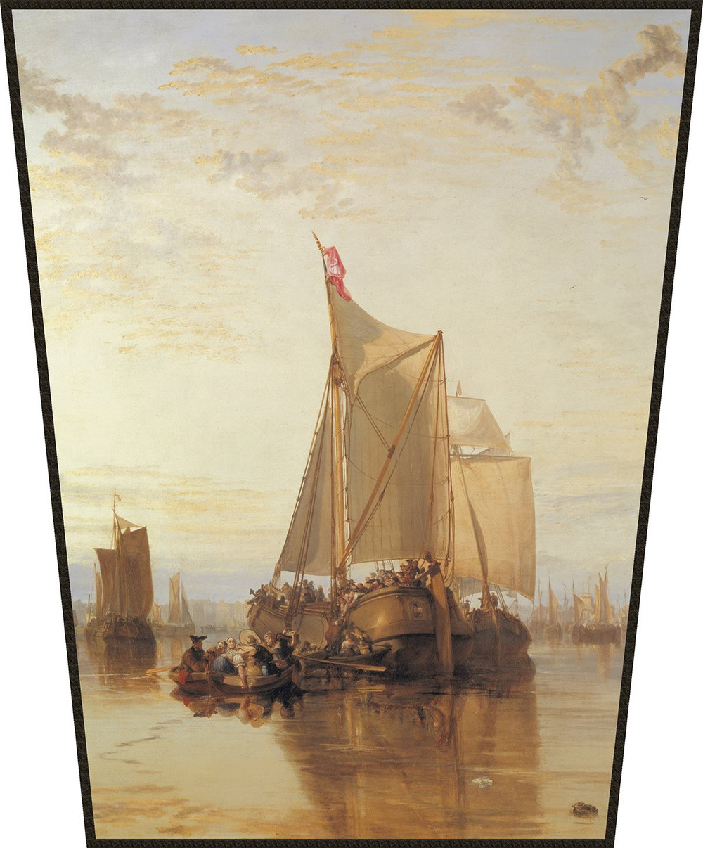 Ekran Statek pasażerski Dort z Rotterdamu bez wiatru William Turner