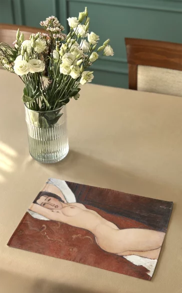 Podkładka na stół Leżący akt Amedeo Modigliani