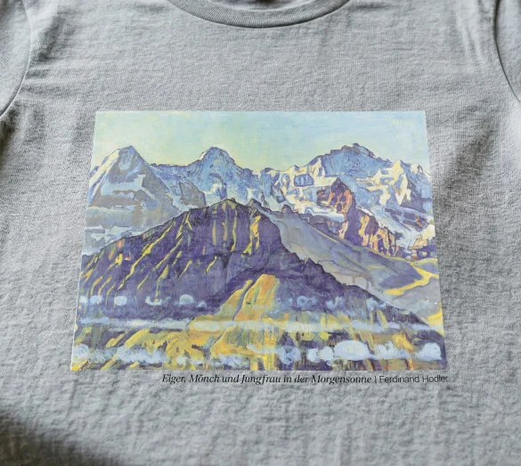 Bluzka damska Eiger, Mönch und Jungfrau in der Morgensonne Ferdinand Hodler