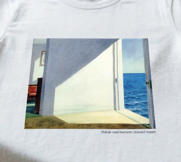 Koszulka z nadrukiem Pokoje nad morzem Edward Hopper
