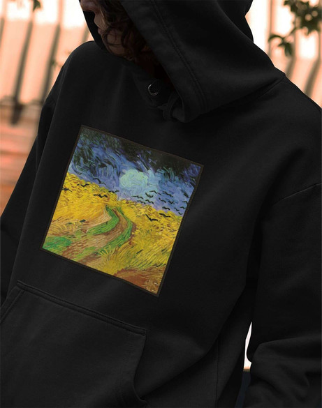 Bluza z naszywką Pole pszenicy z krukami Vincent Van Gogh