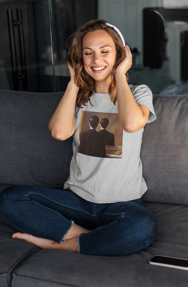 Bluzka damska z naszywką Nie reprodukować René Magritte