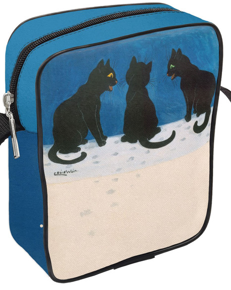 Listonoszka Czarne koty na śniegu Louis Wain