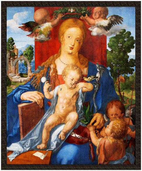 Naszywka Madonna i Dzieciątko z czyżykiem Albrecht Dürer