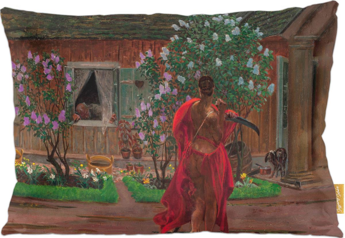 Poduszka dekoracyjna na prezent z obrazem Thanatos Jacek Malczewski Szyjemy Sztukę