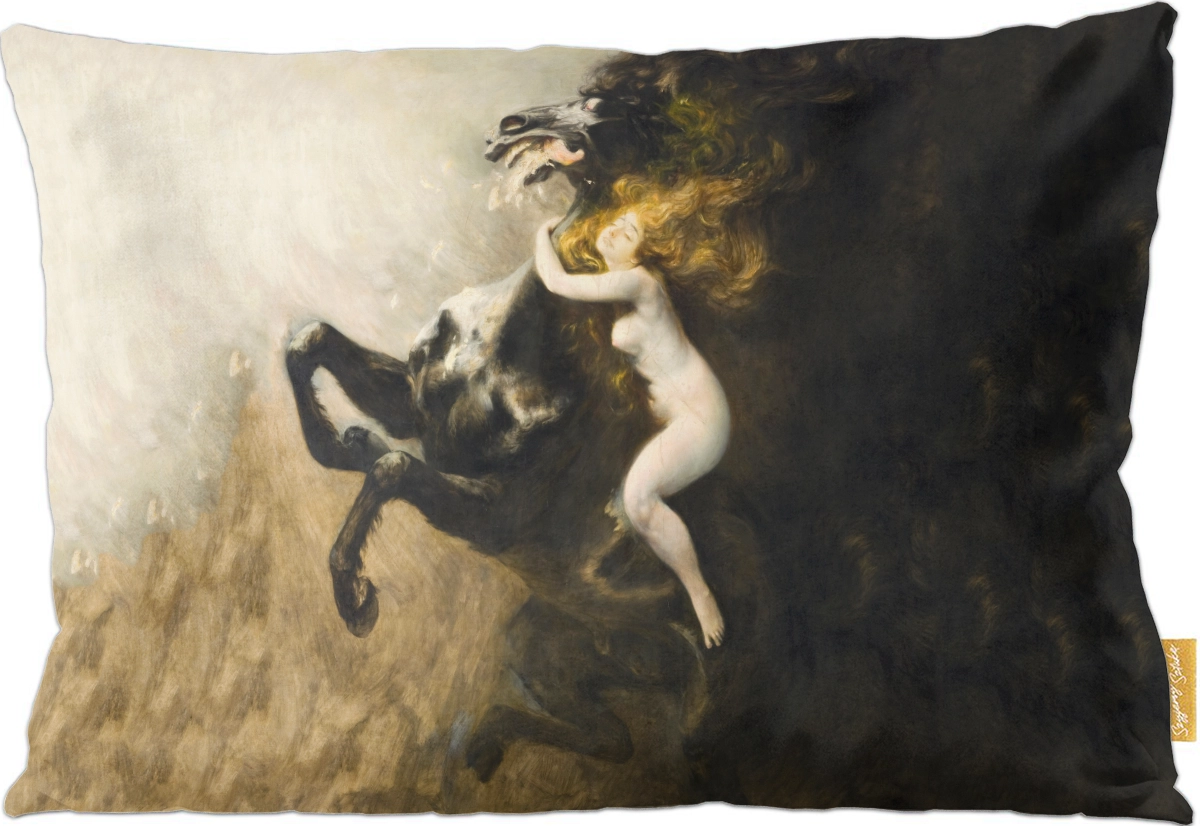 Poduszka dekoracyjna na prezent z obrazem Szał uniesień Władysław Podkowiński Szyjemy Sztukę