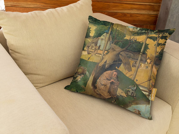 Poduszka Kuszenie św. Antoniego Hieronim Bosch