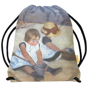 Worek Dziewczynki bawiące się na plaży Mary Cassatt