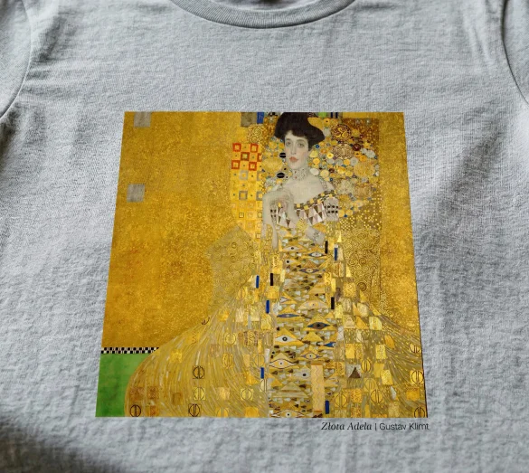 Koszulka z nadrukiem Złota Adela Gustav Klimt