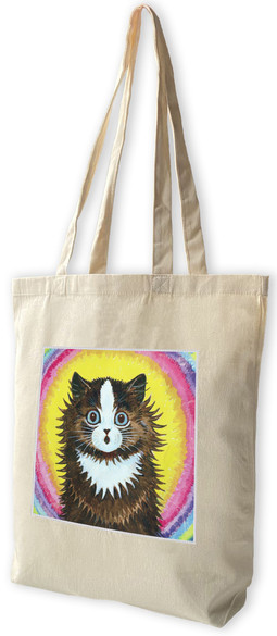 Torba z naszywką Kot w tęczy Louis Wain