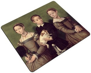 Podkładka Troje dzieci z psem Sofonisba Anguissola 24x19cm