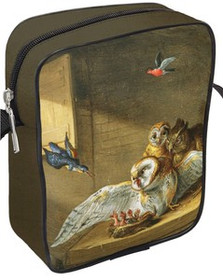 Torba listonoszka Rodzina sów, innych ptaków i kota Jan van Kessel (starszy)