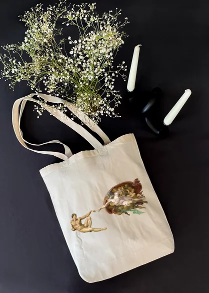 Torba bawełniana Stworzenie Adama Michał Anioł