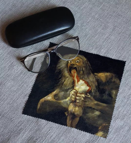 Ściereczka do okularów Saturn pożerający własne dzieci Francisco Goya