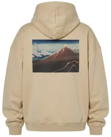 Bluza oversize Ulewa pod szczytem Katsushika Hokusai