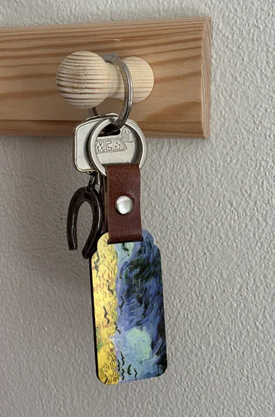 Brelok Pole pszenicy z krukami Vincent Van Gogh