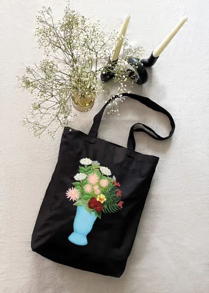 Torba bawełniana Still life of flowers in a blue vase Henri Rousseau