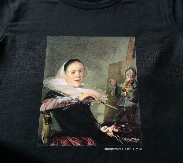Koszulka z nadrukiem Autoportret Judith Leyster