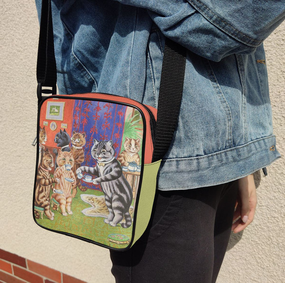 Torba Listonoszka Herbata dla kota Louis Wain