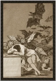 Naszywka Gdy rozum śpi, budzą się demony Francisco Goya