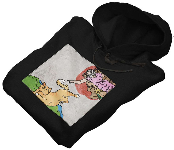 Bluza z naszywką CAT PARODY: Stworzenie Adama