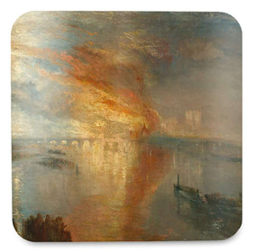 Podkładka pod kubek Pożar Izby Lordów i Izby Gmin William Turner