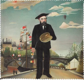 Ściereczka do okularów Ja sam, portret-pejzaż Henri Rousseau