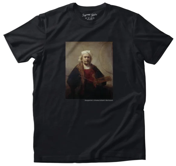 Koszulka z nadrukiem Autoportret z dwoma kołami Rembrandt