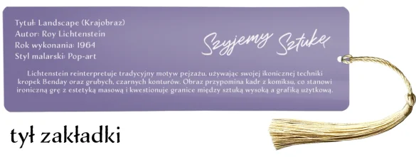 Zakładka do książki Landscape Roy Lichtenstein