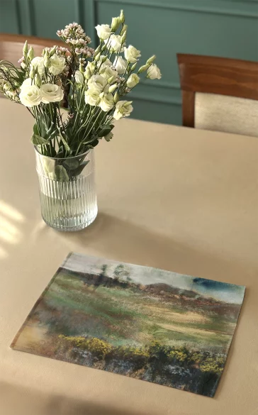 Podkładka na stół Krajobraz z kominami Edgar Degas