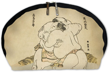 Kosmetyczka Zapaśnicy sumo Uzugafuchi Kandayu i Takasaki Ichijuro Katsushika Hokusai