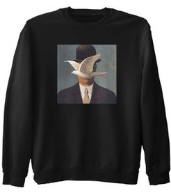 Bluza z naszywką Mężczyzna w meloniku René Magritte