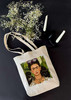 Torba z naszywką Autoportret z cierniowym naszyjnikiem i kolibrem Frida Kahlo