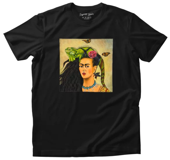 Koszulka z naszywką Autoportret Frida Kahlo