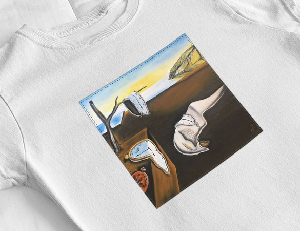 Bluzka damska XS z naszywką Trwałość pamięci Salvador Dali