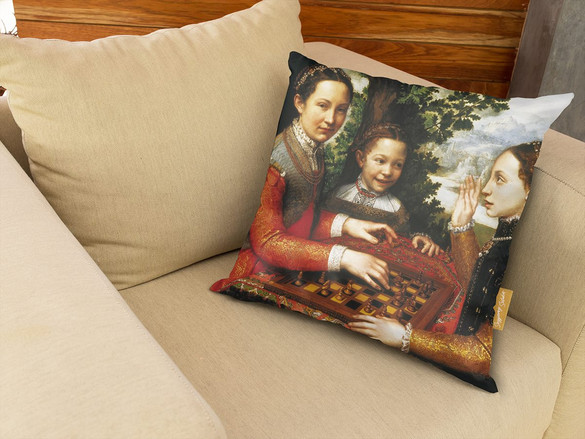 Poduszka Gra w szachy Sofonisba Anguissola