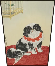 Ekran Pies pekińczyk Ohara Koson