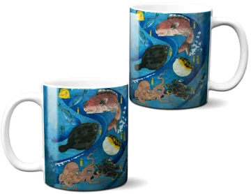 Kubek Umysły ryb Utagawa Kuniyoshi