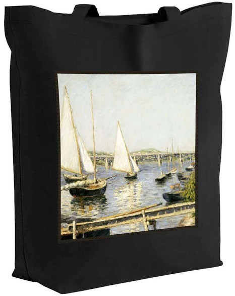Torba z naszywką Żaglówki w Argenteuil Gustave Caillebotte