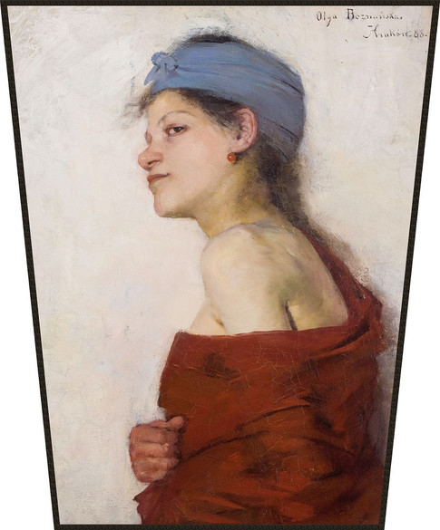 Ekran Portret kobiety - Cyganka Olga Boznańska