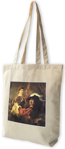 Torba z naszywką Autoportret z Saskią Rembrandt
