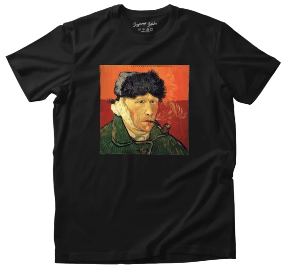 Koszulka z naszywką Autoportret z zabandażowanym uchem Vincent Van Gogh