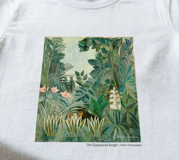 Koszulka z nadrukiem The Equatorial Jungle Henri Rousseau