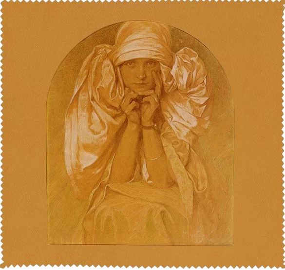 Ściereczka do okularów Portret córki Artysty – Jarosławy Alfons Mucha