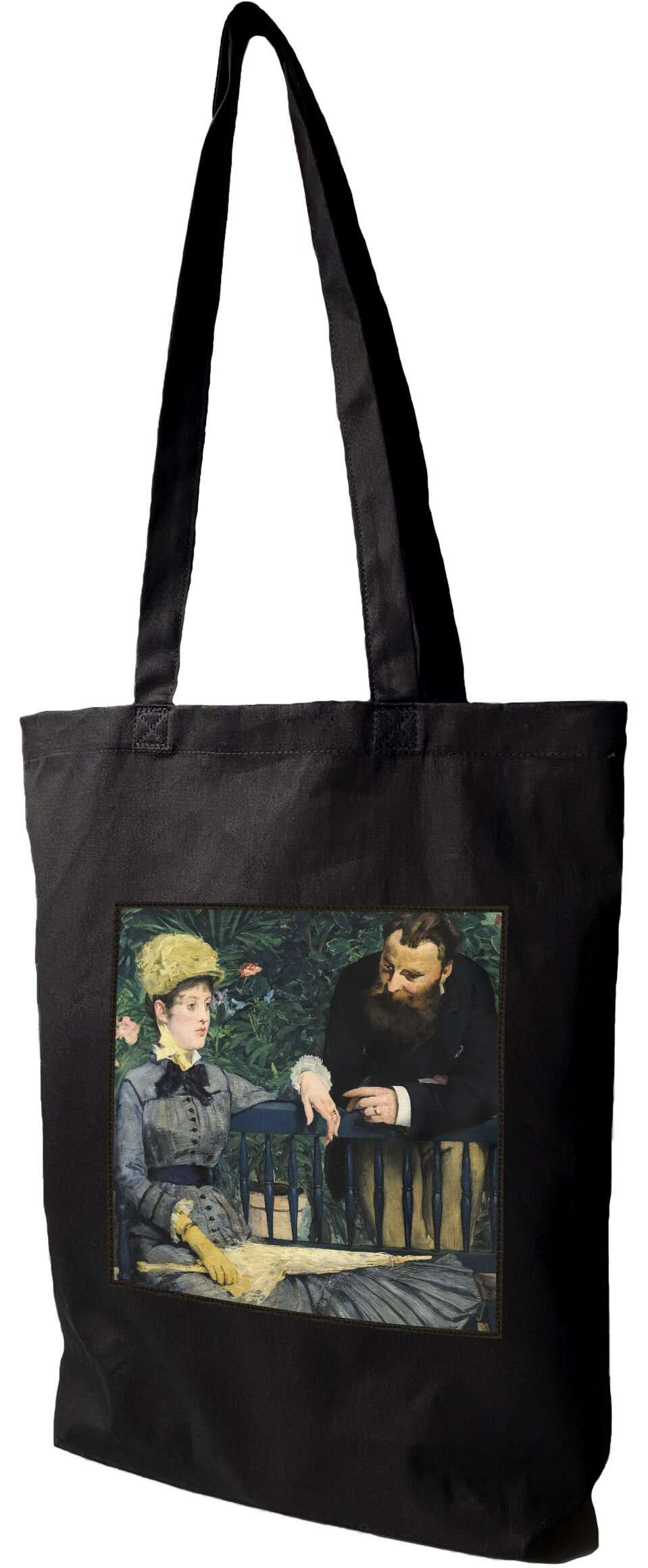 Torba z naszywką W oranżerii Édouard Manet, Czarna