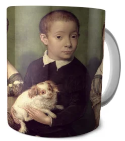 Kubek Troje dzieci z psem Sofonisba Anguissola