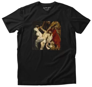 Koszulka z naszywką Zdjęcie z krzyża Peter Paul Rubens