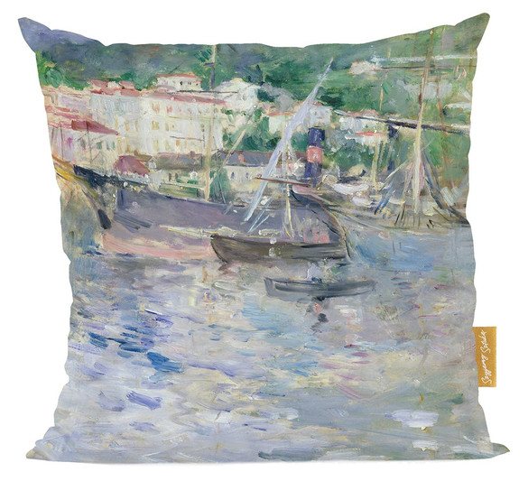 Poduszka Port w Nicei Berthe Morisot