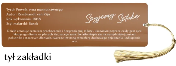 Zakładka do książki Powrót syna marnotrawnego Rembrandt
